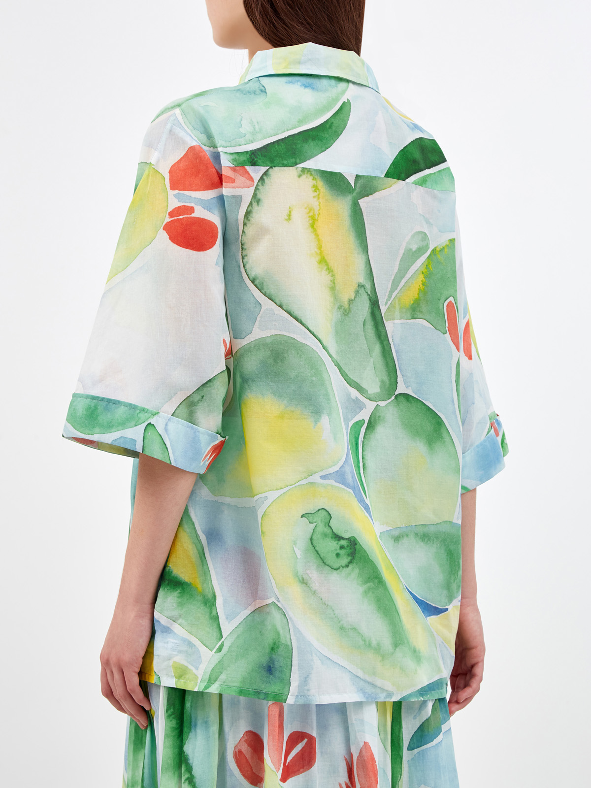 Свободная блуза Jade из хлопка с принтом Barbary Paradise CHARO RUIZ IBIZA, цвет мульти, размер S - фото 4