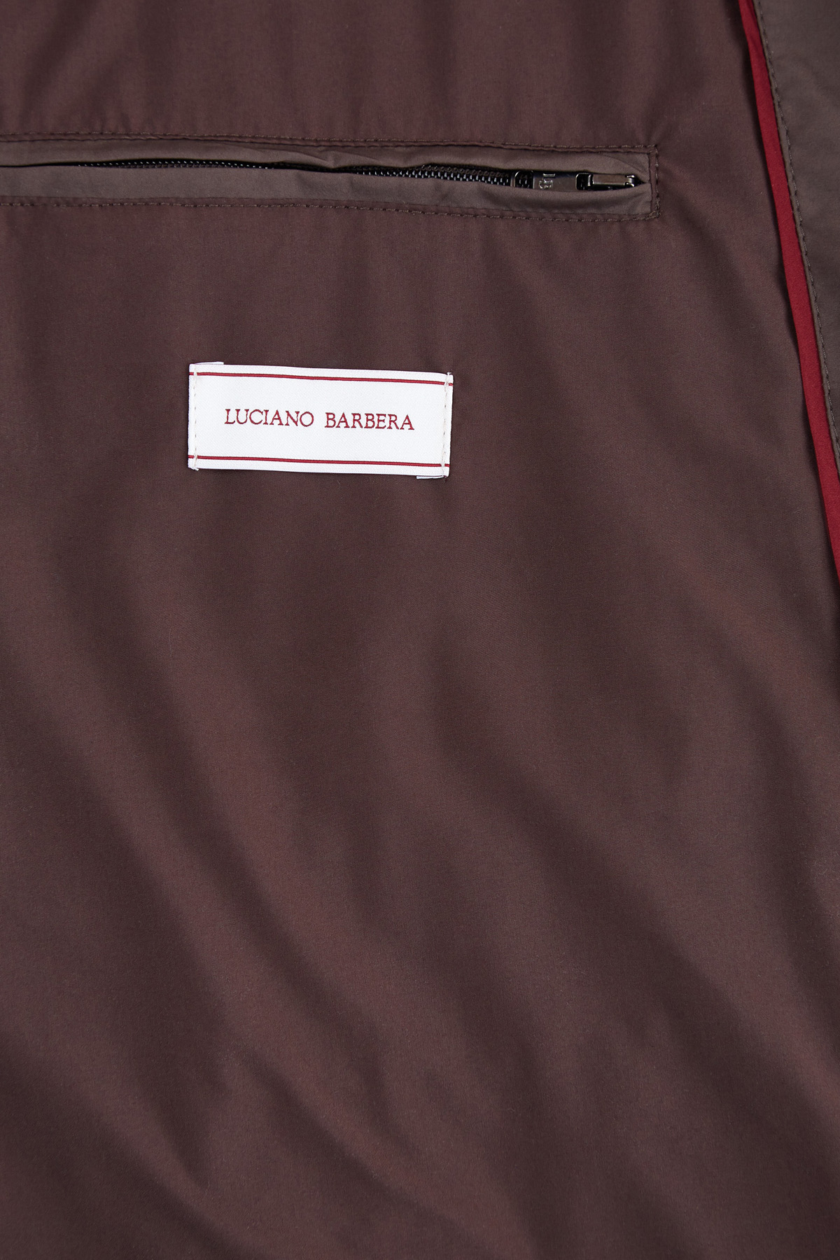 Удлиненная куртка-блейзер из водонепроницаемого нейлона LUCIANO BARBERA, цвет коричневый, размер 50;52;54;56;58 - фото 7