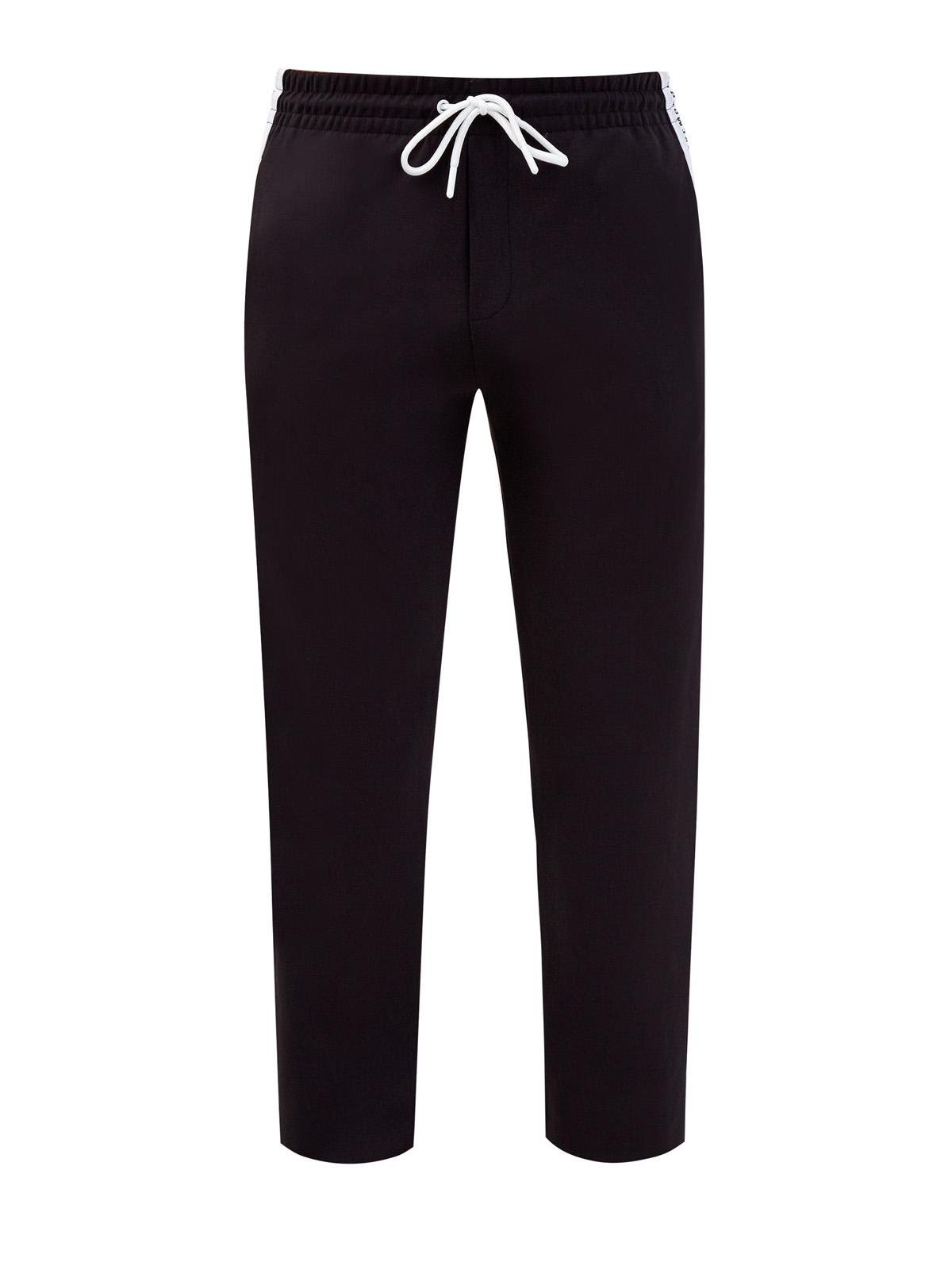 Спортивные брюки с лампасами из мембраны BIKKEMBERGS, цвет черный, размер XS;S;M;L;XL