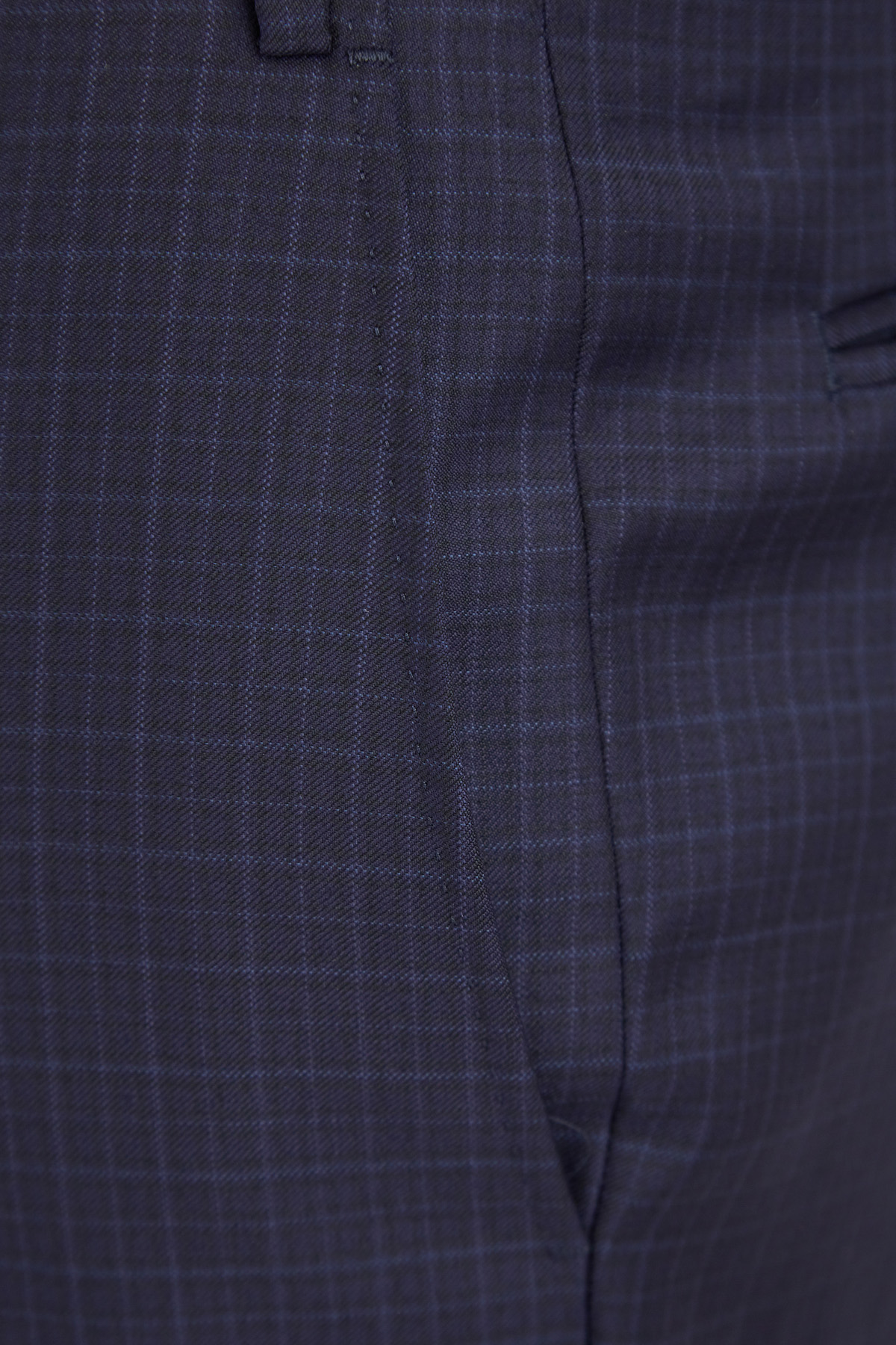 Костюм-тройка из шерстяной ткани с мелованным принтом CANALI, цвет синий, размер 54 - фото 11