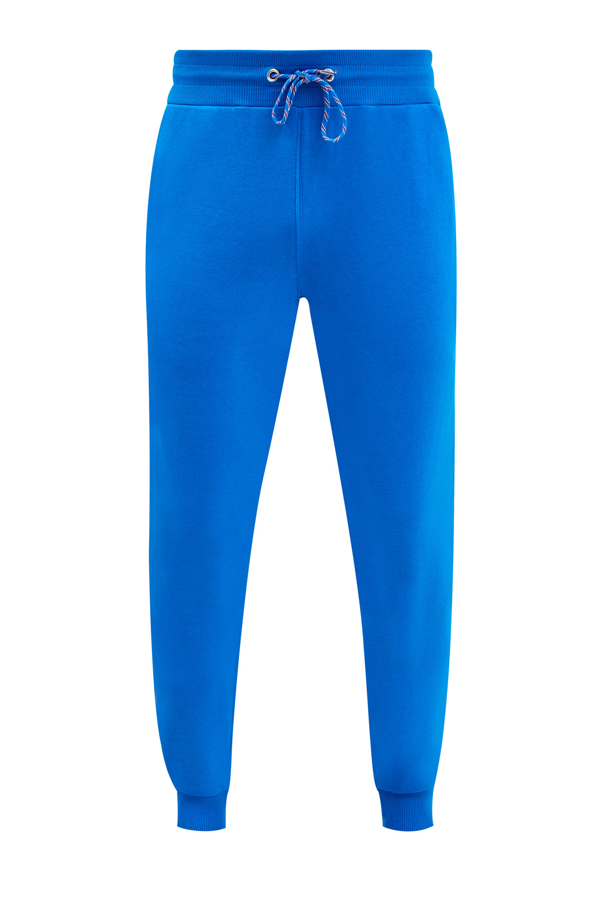 Хлопковые брюки-джоггеры из футера с лампасами BIKKEMBERGS, цвет синий, размер M;XL - фото 1