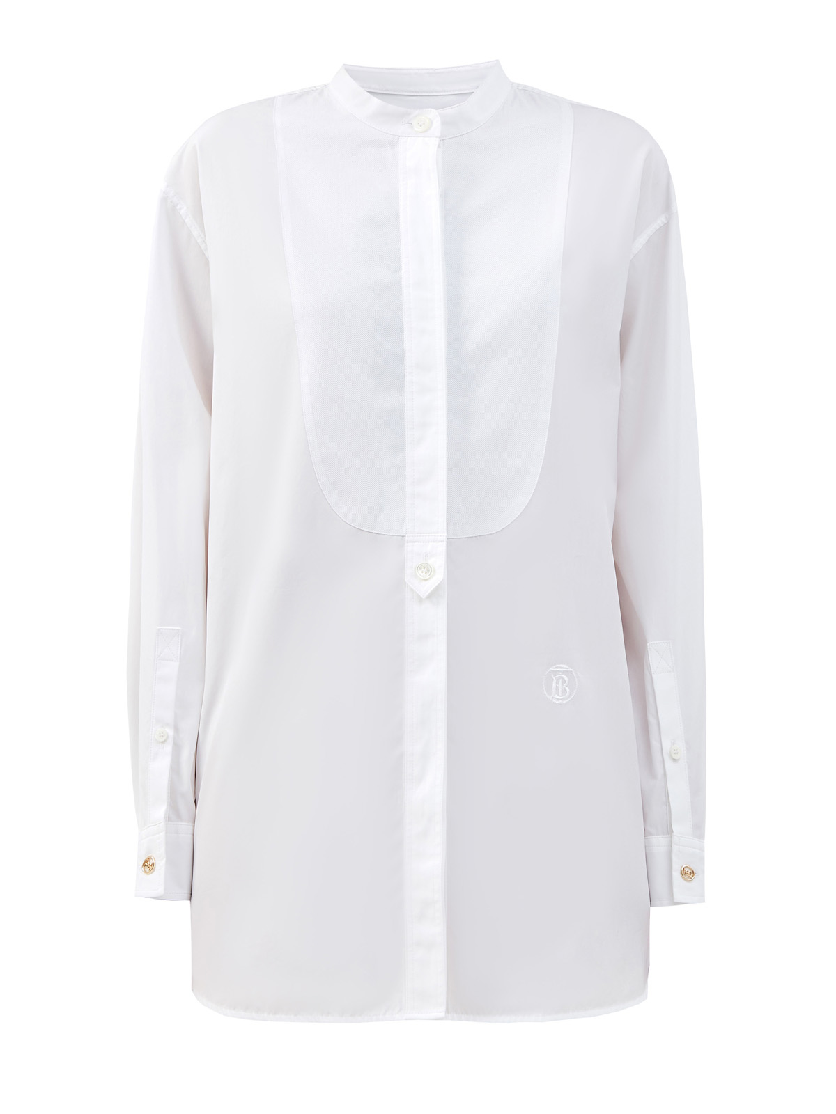 Объемная рубашка из капсульной коллекции Future Heritage с монограммой BURBERRY, цвет белый, размер S;L;XL;2XL;M - фото 1