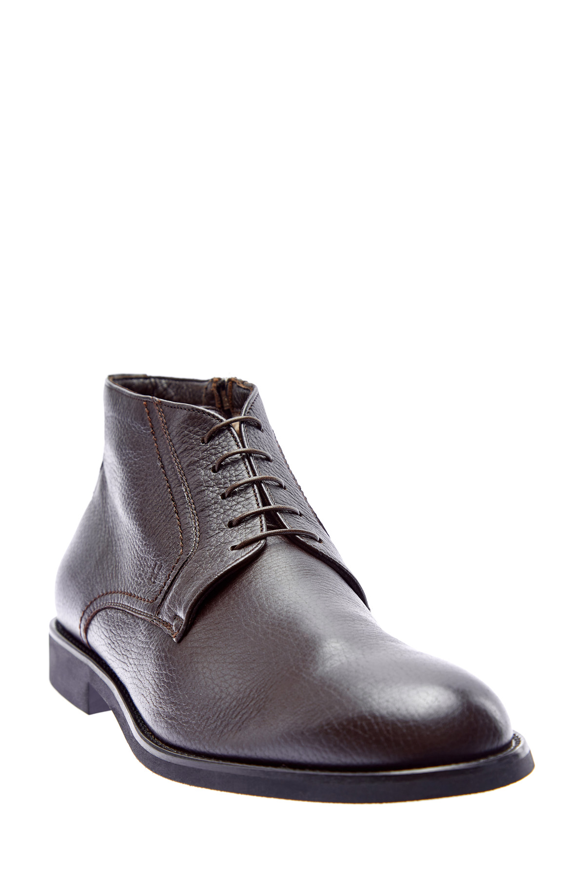 Высокие ботинки-дерби ручной работы из кожи оленя MORESCHI, цвет коричневый, размер 42.5;43;43.5 - фото 3