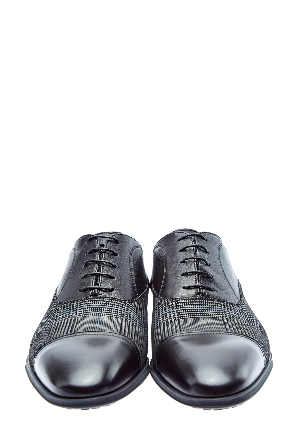 Туфли из кожи и ткани с принтом «Принц Уэльский» MORESCHI, цвет мульти, размер 40.5 - фото 6