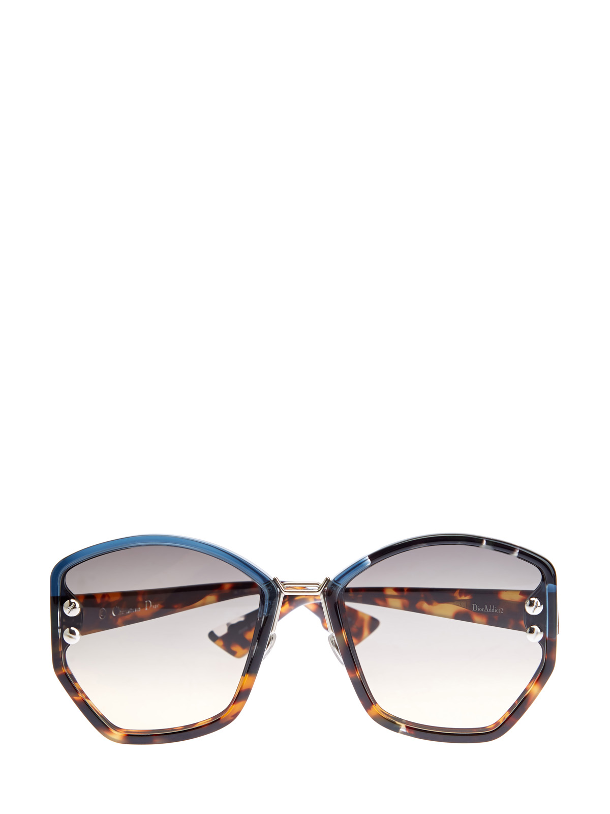 Oversize-очки DiorAddict2 в геометрической оправе с градиентом DIOR (sunglasses) women, цвет мульти, размер S;M;L - фото 1