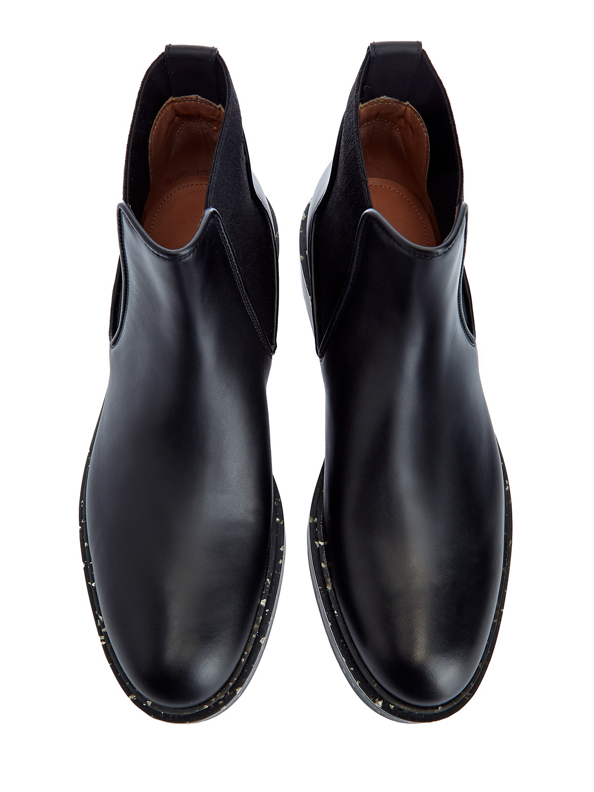 Ботинки-челси из гладкой кожи с принтом на ранте SANTONI, цвет черный, размер 36.5;37;37.5;38;38.5;39;39.5;40;40.5 - фото 5