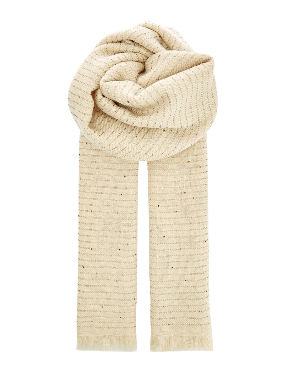 Палантин из шерсти с пайетками и нитью ламе 23310₽