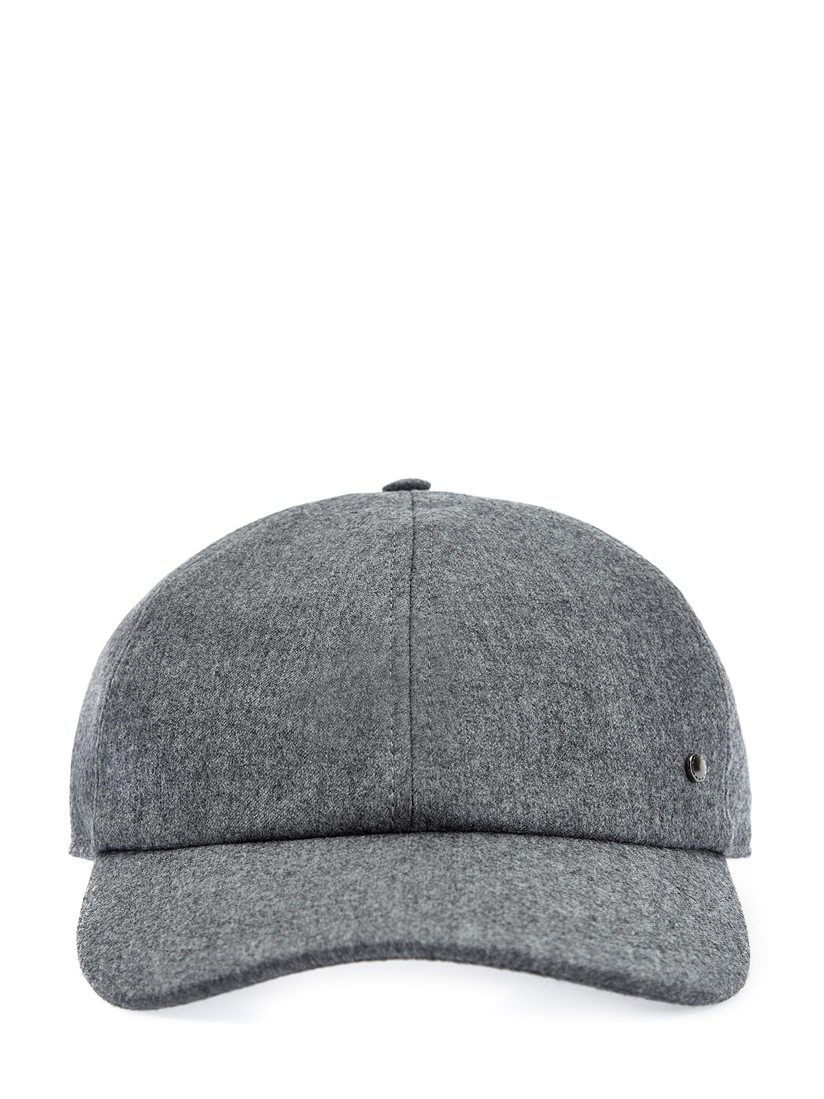 

Бейсболка из меланжевой шерсти с литой деталью, Серый, Бейсболка из меланжевой шерсти с литой деталью