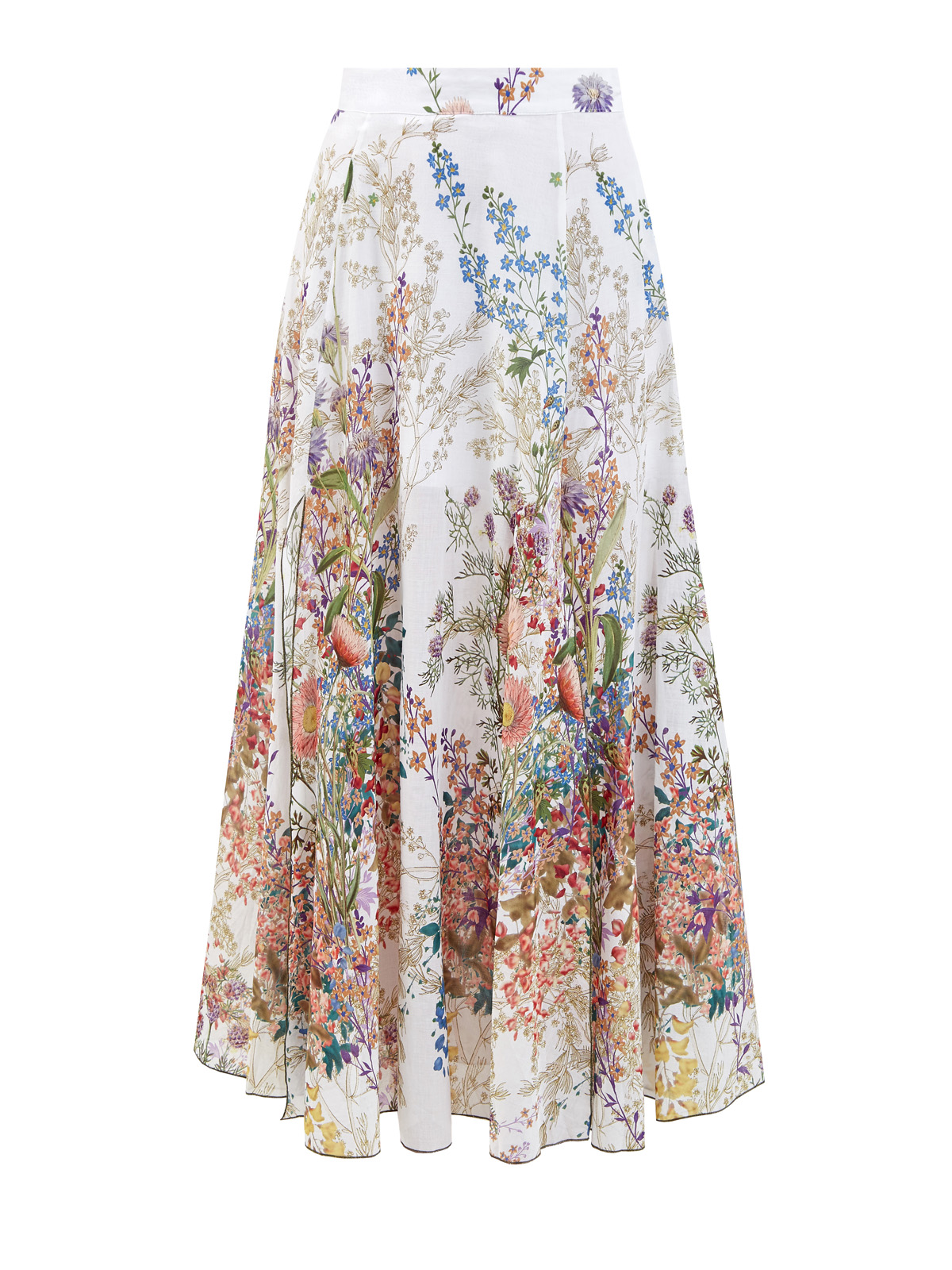 Длинная юбка Kareen из струящегося хлопка с разрезами CHARO RUIZ IBIZA, цвет белый, размер L - фото 1