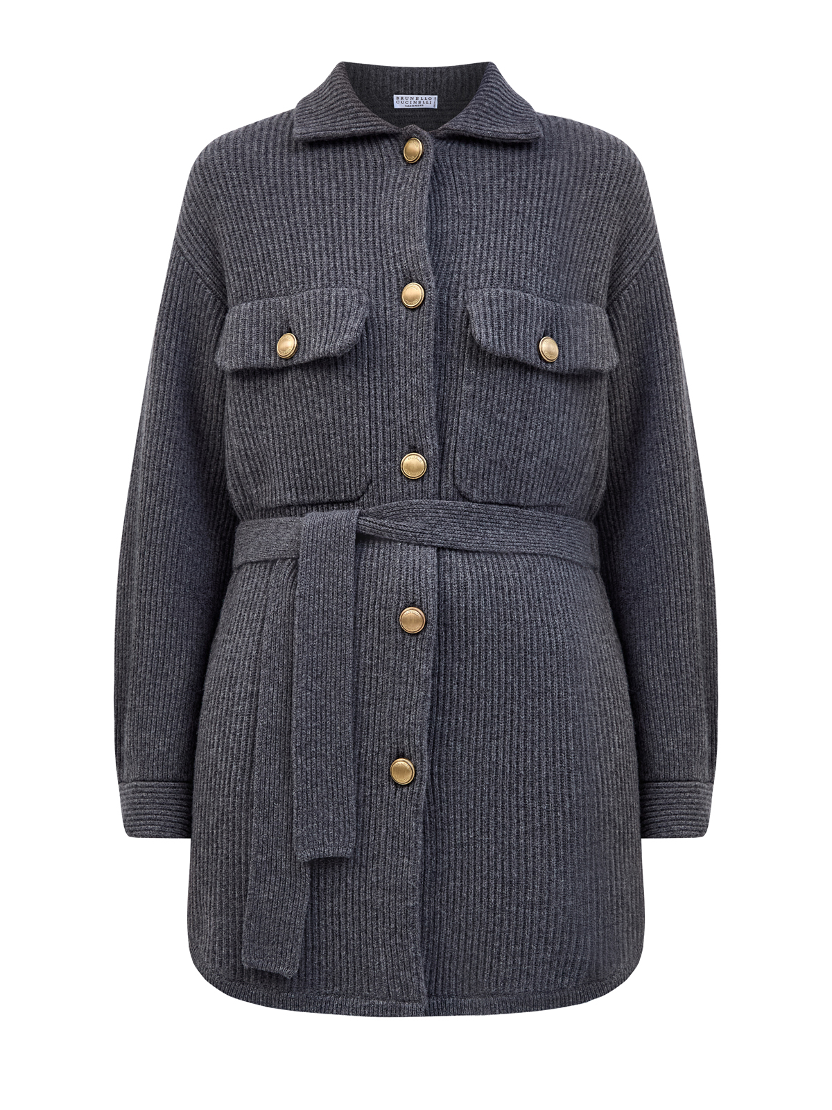 

Кардиган английской вязки из шерсти и кашемира с поясом, Серый, Кардиган английской вязки из шерсти и кашемира с поясом