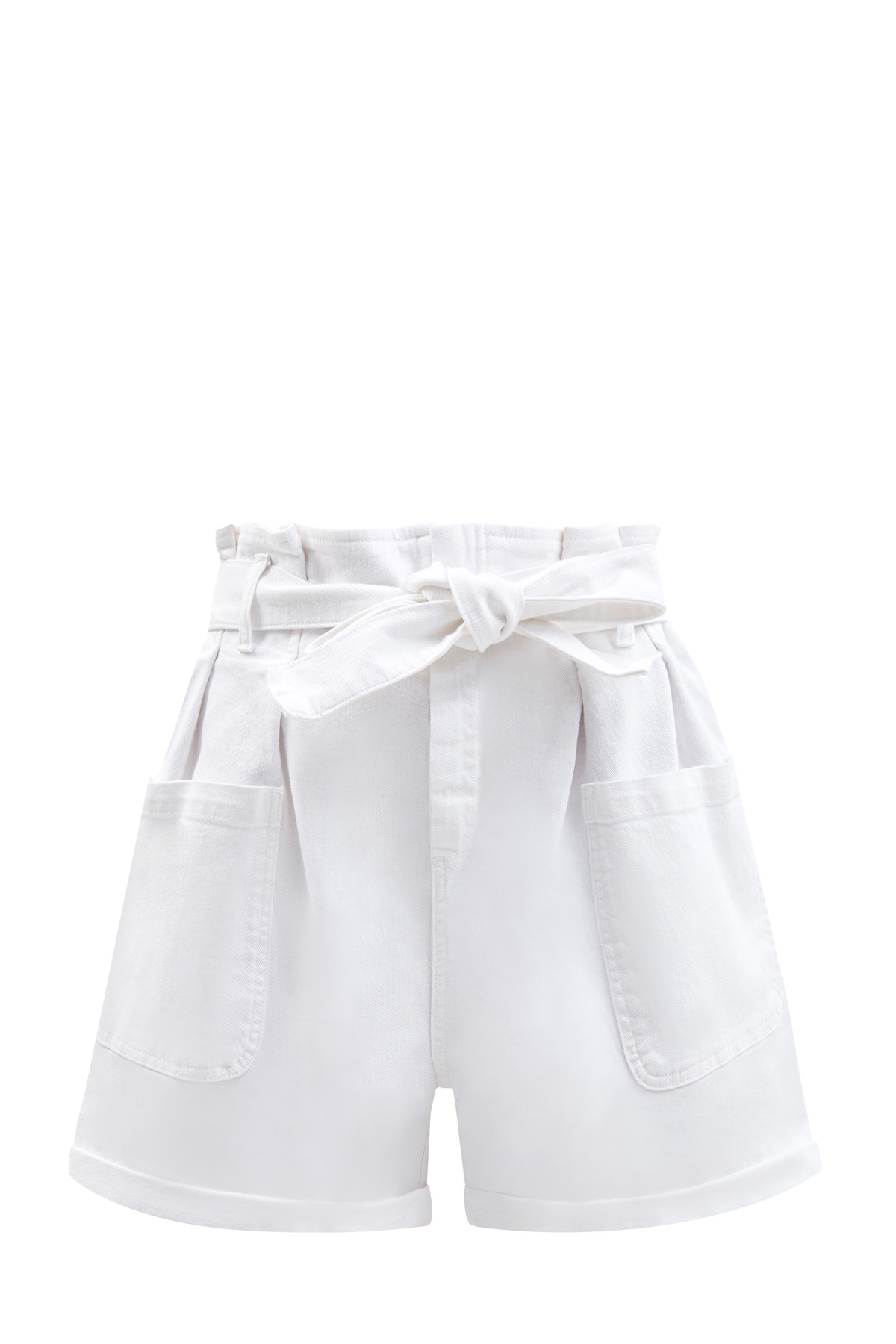 Шорты из эластичного хлопка с объемными карманами-карго REDVALENTINO, цвет белый, размер 42