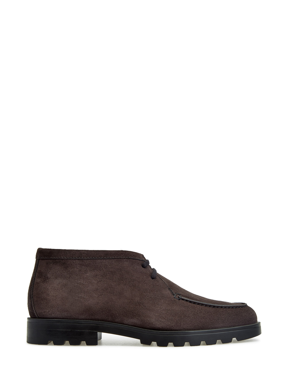 Замшевые ботинки-дезерты ручной работы на шнуровке SANTONI, цвет коричневый, размер 41;42;42.5;43.5;44