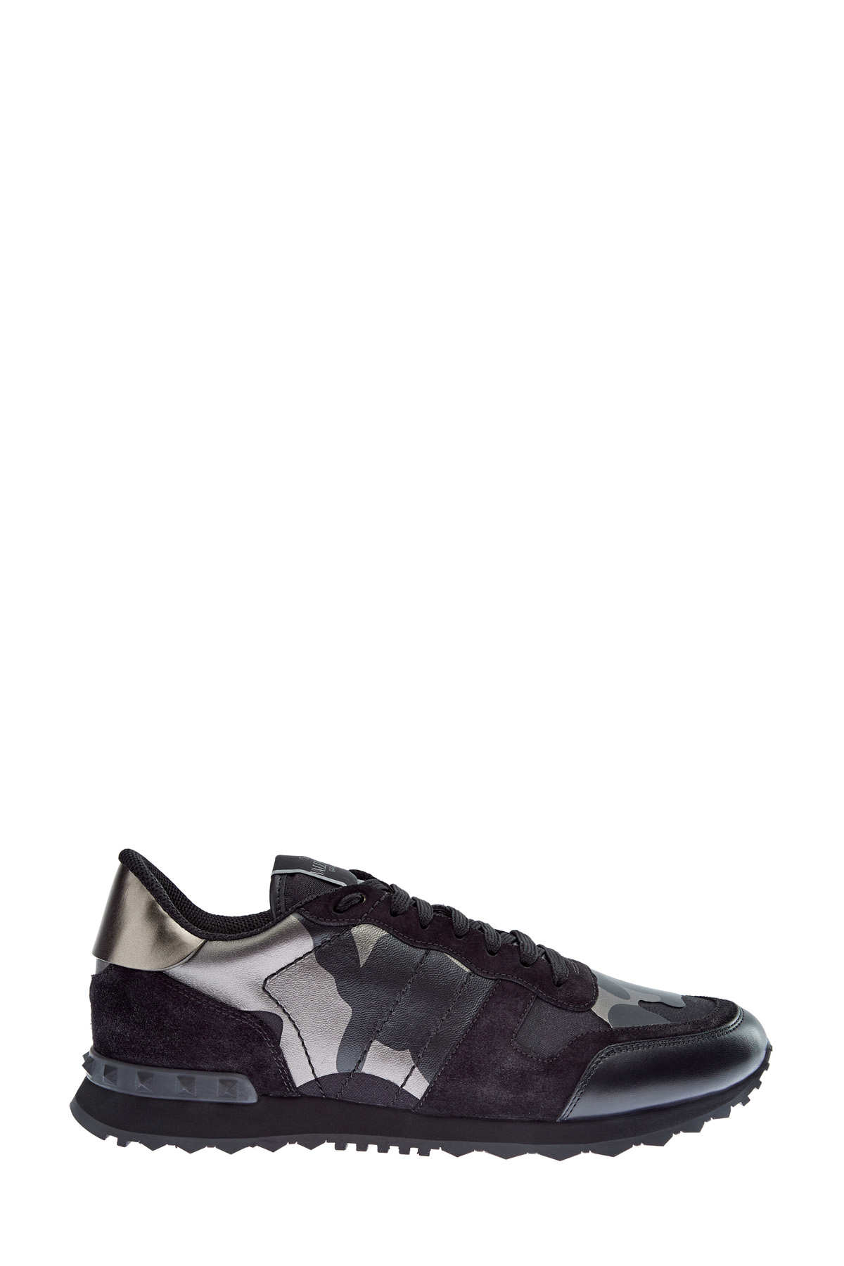 

Кроссовки Rockrunner из кожи с отделкой металлик, Черный, Кроссовки Rockrunner из кожи с отделкой металлик