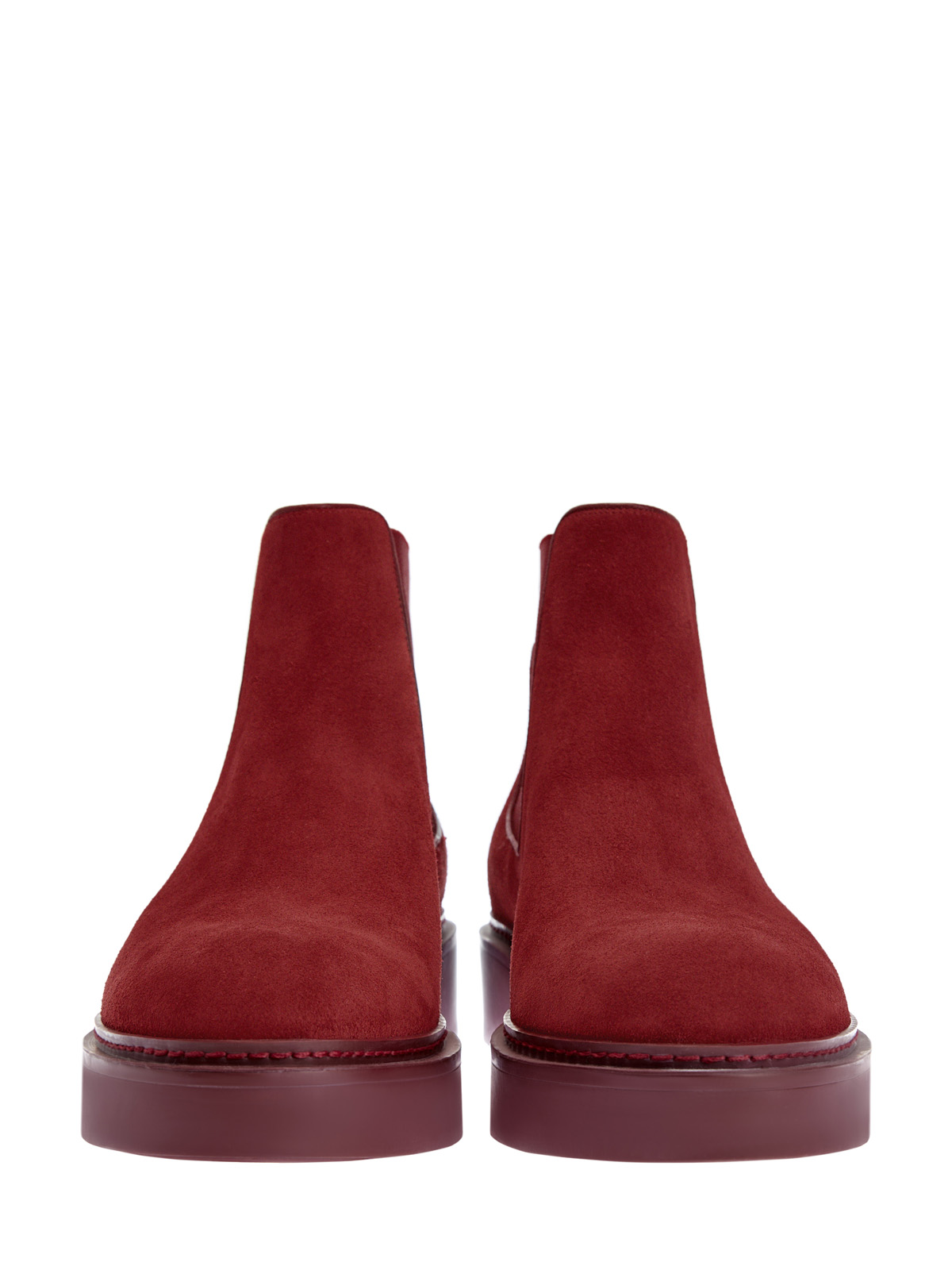 Замшевые ботинки-челси на массивной подошве SANTONI, цвет красный, размер 39.5;40;39;36.5;37 - фото 6