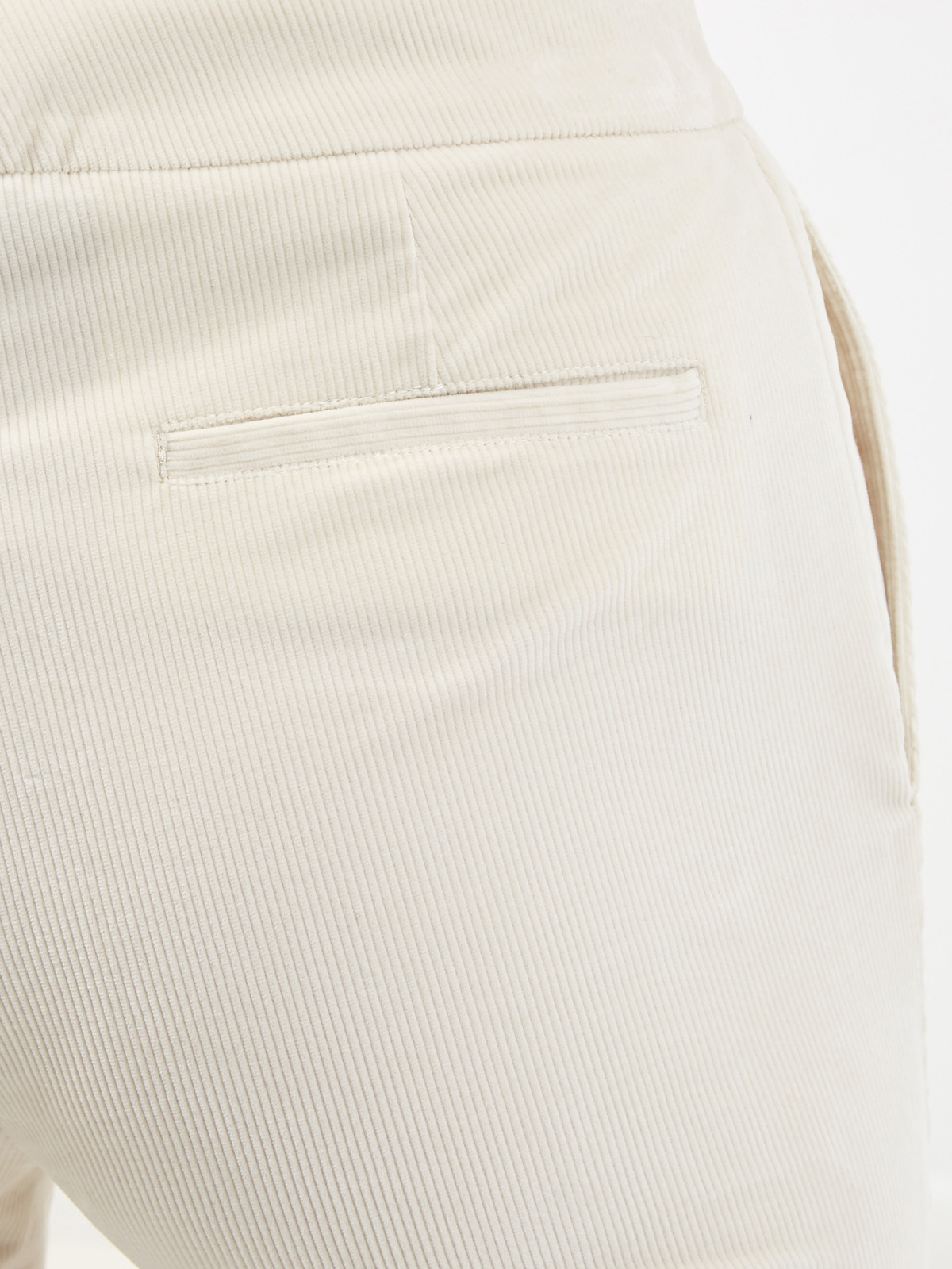 Брюки из хлопкового вельвета с широкими отворотами LORENA ANTONIAZZI, цвет белый, размер 38;40;46;48 - фото 6