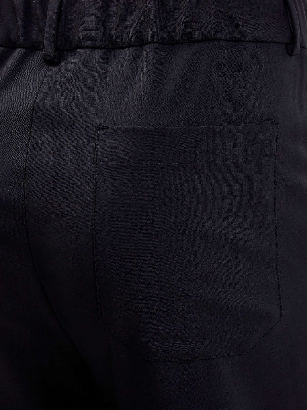 Прямые брюки в стиле smart casual  из шерсти и мохера VALENTINO, цвет черный, размер 48;50;52;46 - фото 6