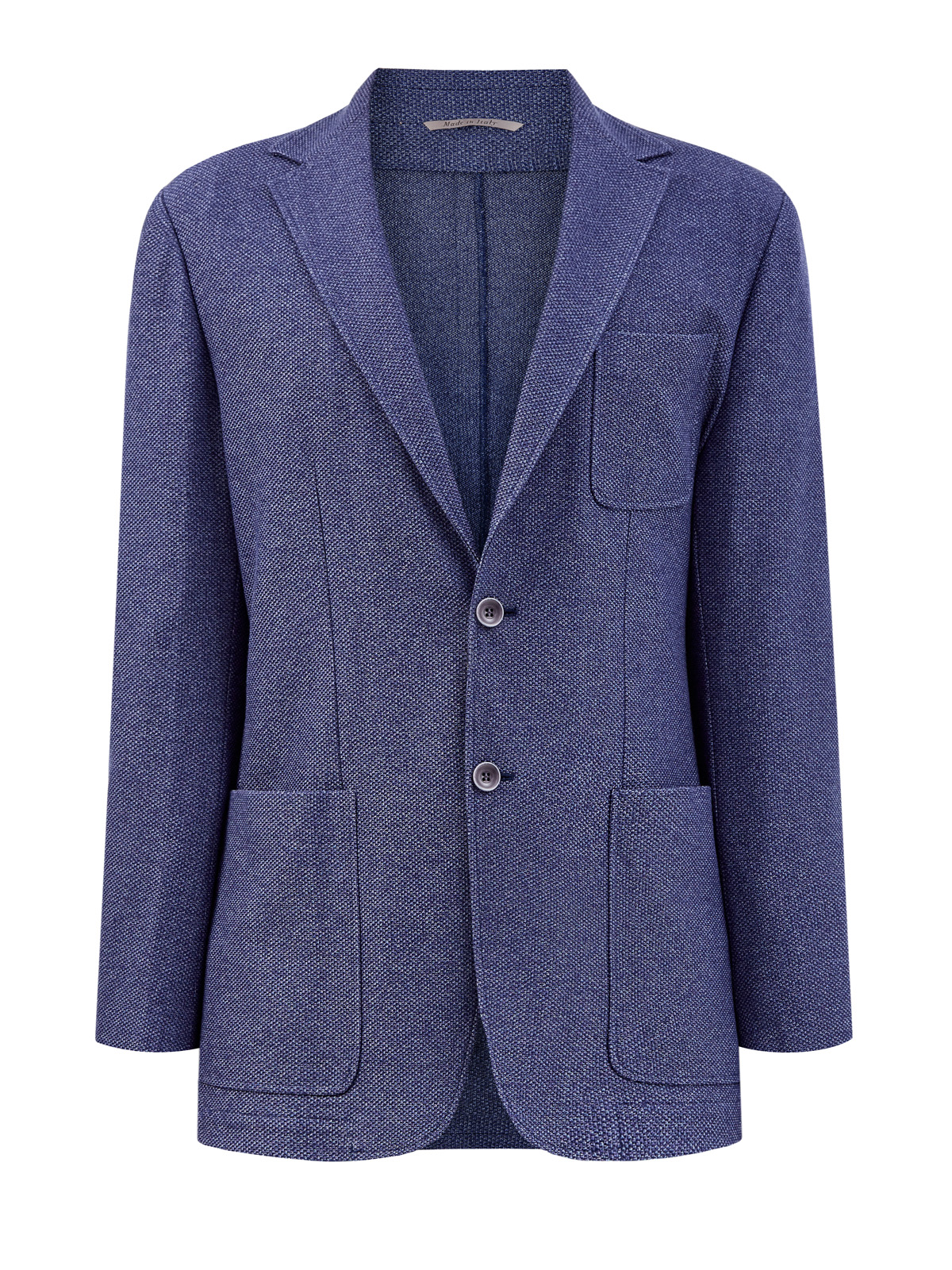Пиджак в неаполитанском стиле из плотного хлопка CANALI, цвет синий, размер 52;58;50