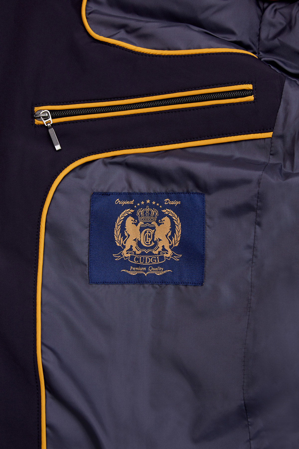 Куртка из матового нейлона в классическом стиле CUDGI, цвет синий, размер M;XL;2XL;3XL;4XL;L - фото 6