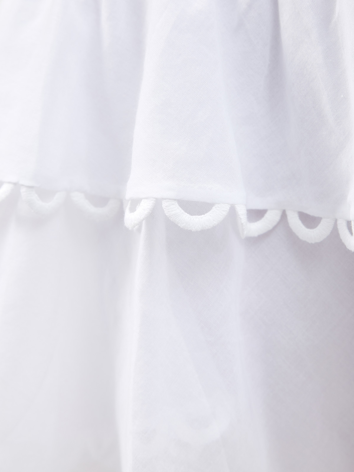 Воздушная юбка Shelley из хлопковой вуали и гипюра CHARO RUIZ IBIZA, цвет белый, размер M;L;S - фото 5