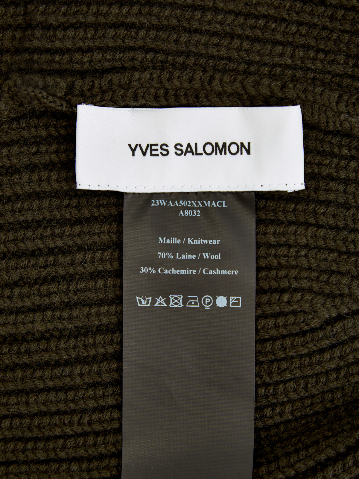 Теплая шапка из шерсти и кашемира с широким отворотом YVES SALOMON, цвет коричневый, размер M;L - фото 4