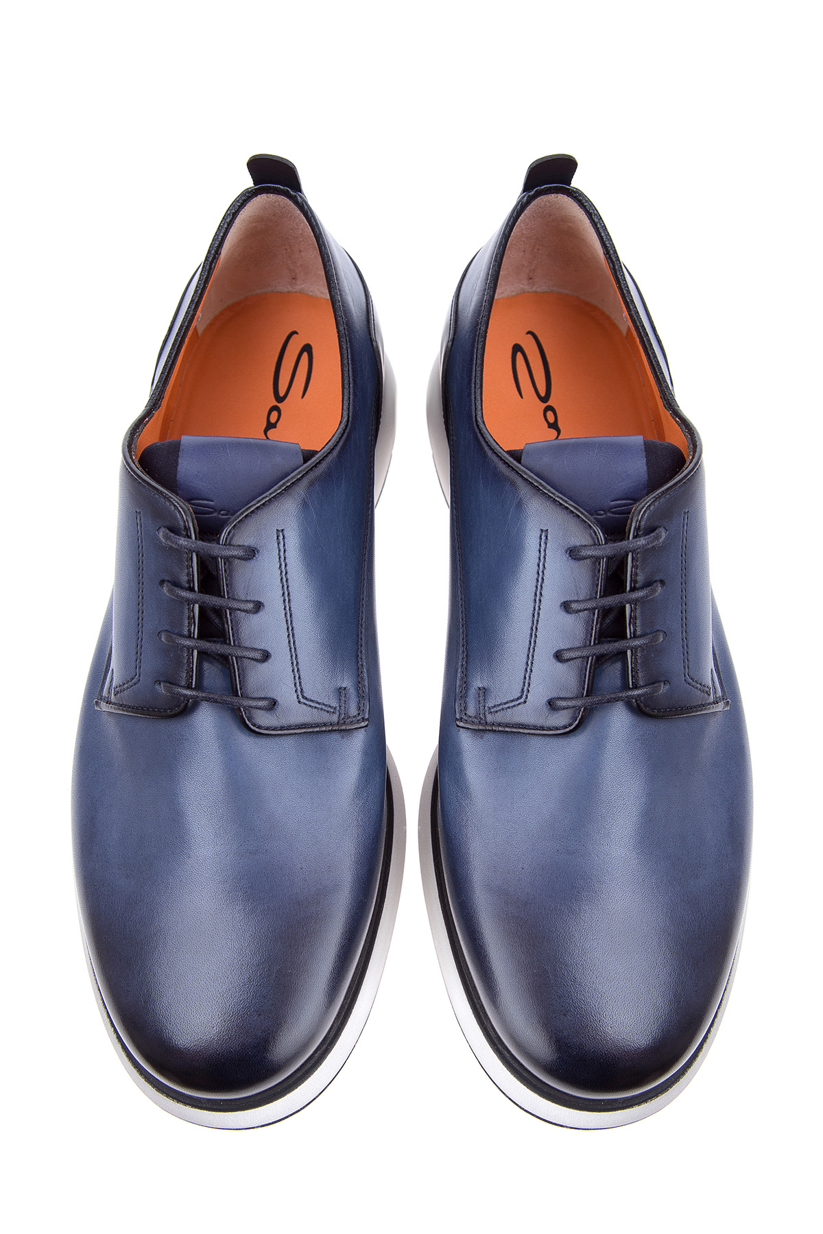 ботинки SANTONI, цвет синий, размер 40 - фото 6
