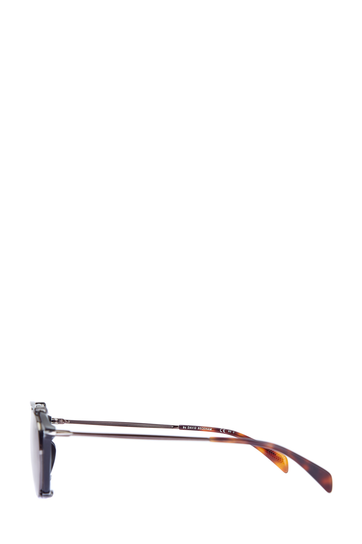 Очки с фирменными клипсами и рутениевым напылением DAVID BECKHAM, цвет коричневый, размер 40 - фото 3