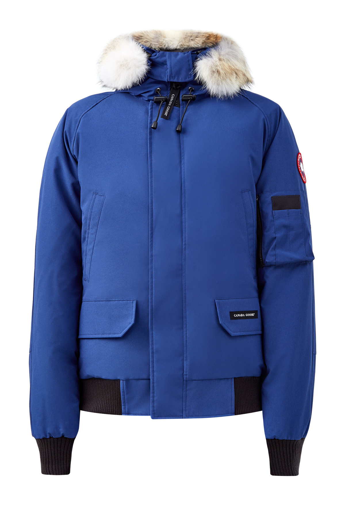Бомбер Chilliwack из ткани Arctic-Tech с мехом койота CANADA GOOSE, цвет синий, размер XL - фото 1