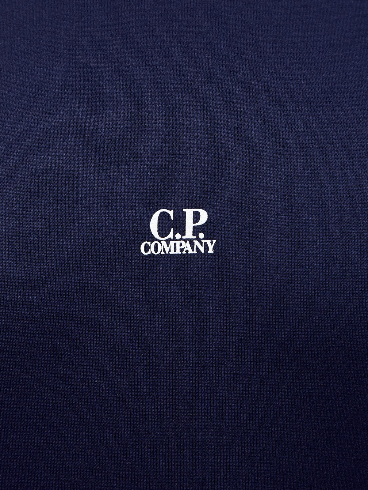 Однотонная футболка из хлопка джерси с логотипом C.P.COMPANY, цвет синий, размер 46;48;50;52;54;56 - фото 5