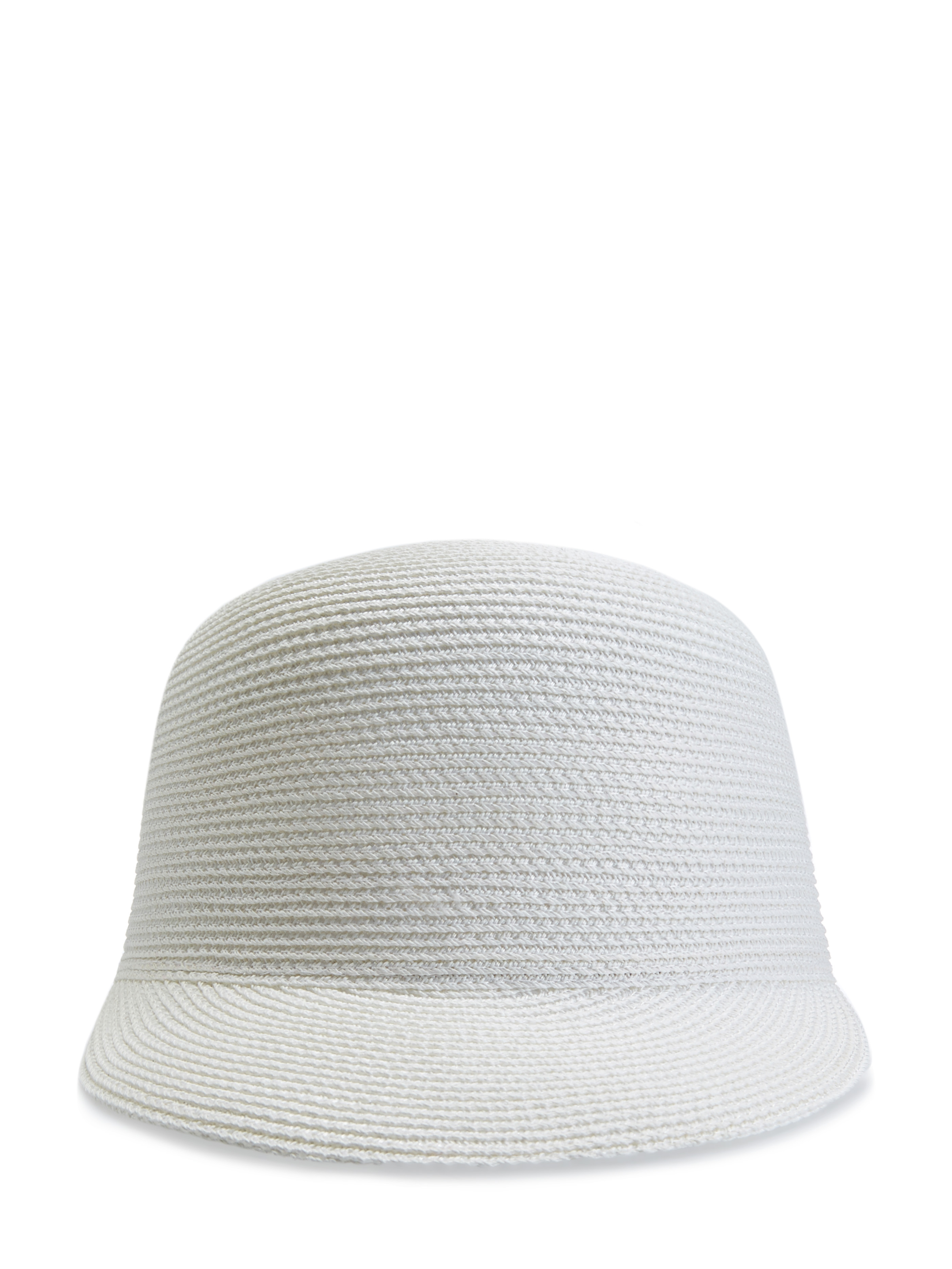 Плетеная шляпа в стиле бейсболки с кристаллами Swarovski® LORENA ANTONIAZZI, цвет белый, размер M;L