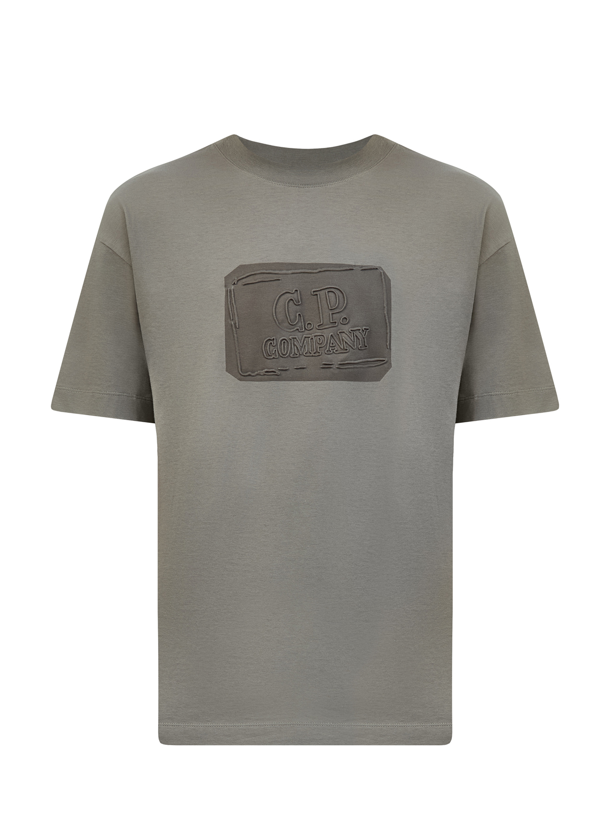 Футболка из легкого джерси 30/1 с рельефным принтом