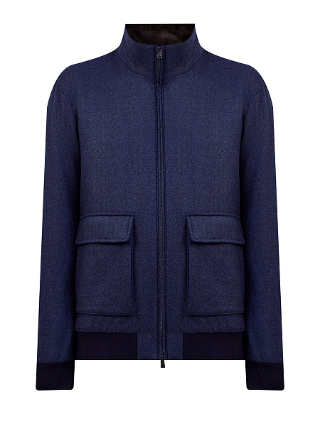 Бомбер из шерсти и кашемира со съемной вставкой