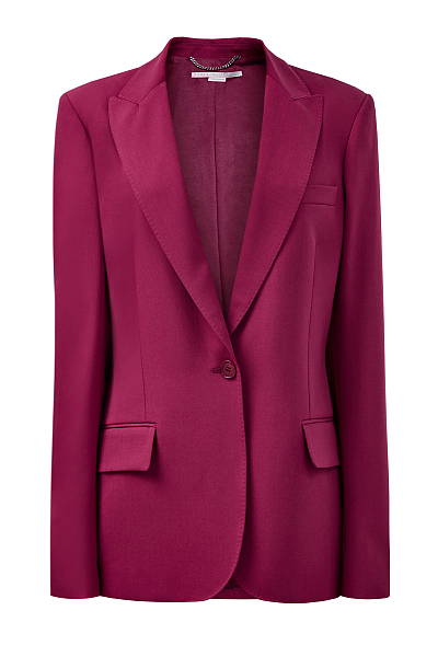 Шерстяной жакет с фигурными лацканами