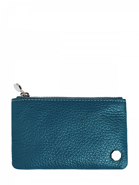 Компактная ключница из&nbsp;крупнозернистой кожи ламы с&nbsp;литым логотипом