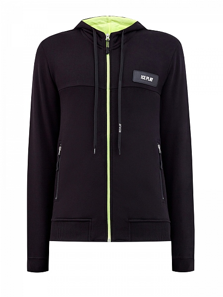 Спортивная толстовка из&nbsp;футера с&nbsp;контрастной отделкой