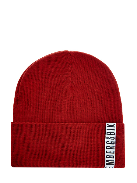 Шапка из&nbsp;эластичной пряжи с&nbsp;контрастной лентой грогрен