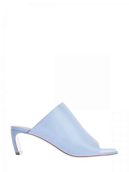 Мюли из телячьей кожи с изогнутым каблуком J