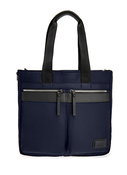 Шоппер Lights из влагозащитного нейлона с кожаными деталями