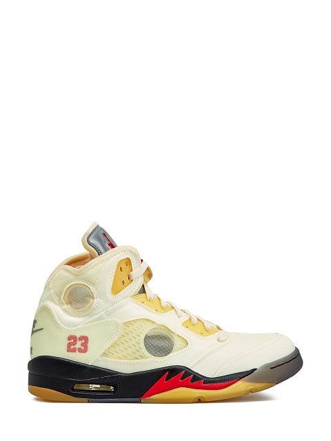 Nike air jordan shop retro 5 off-white