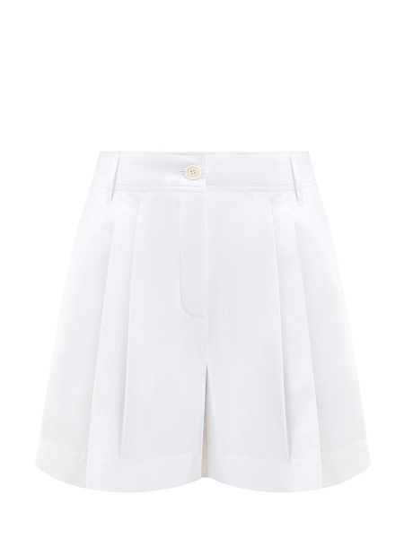 Шорты на&nbsp;высокой посадке с&nbsp;заложенными складками