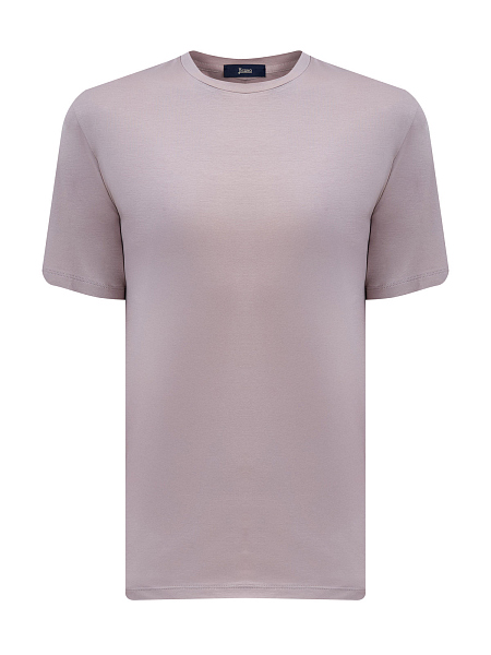 Футболка из эластичного хлопкового джерси с литой эмблемой