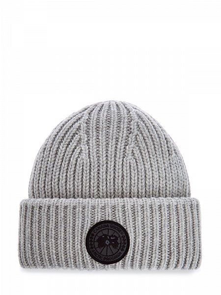 Теплая шапка из кашемира и шерсти с макро-логотипом 