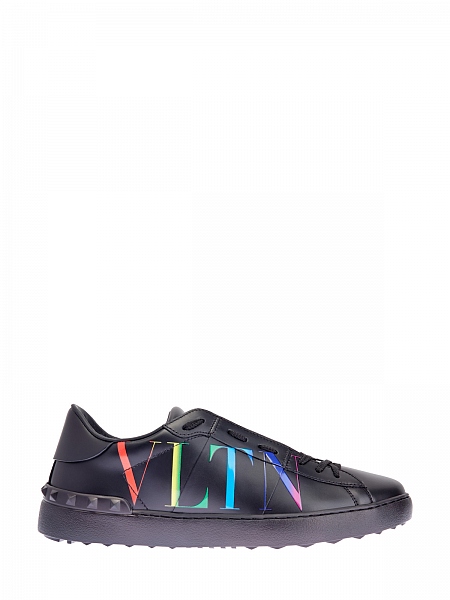 Кожаные кеды Open с логотипом VLTN Multicolor