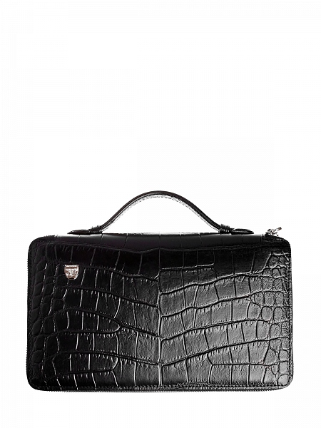 Портмоне с&nbsp;двумя отделениями из&nbsp;телячьей кожи с&nbsp;тиснением под крокодила