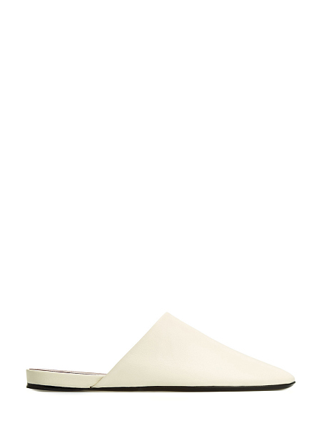 Базовые мюли ручной работы из гладкой кожи наппа