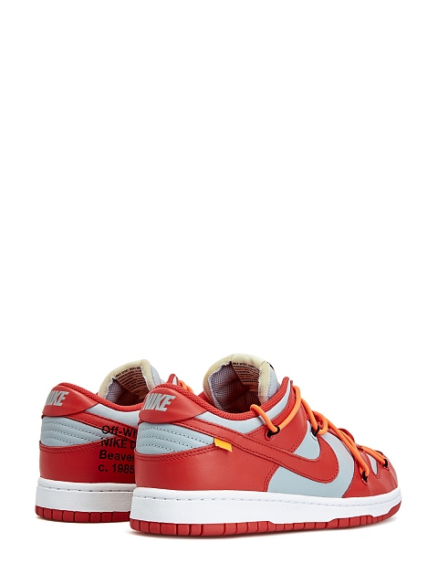 dunk low red off white