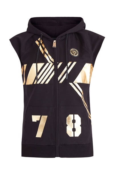 Спортивный жилет «Block Stor» с ламинированными золотистыми полосами 