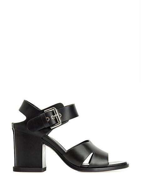 Босоножки из гибкой телячьей кожи на устойчивом каблуке