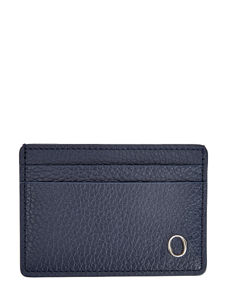 Картхолдер из крупнозернистой кожи с литым логотипом