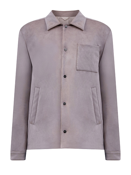 Куртка из мягкой замшевой микрофибры с легким утеплителем