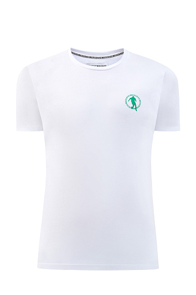 Хлопковая футболка из джерси с аппликацией Soccer